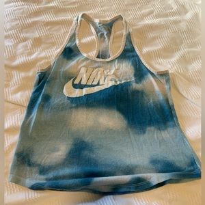 Nike Blue and White Tank M